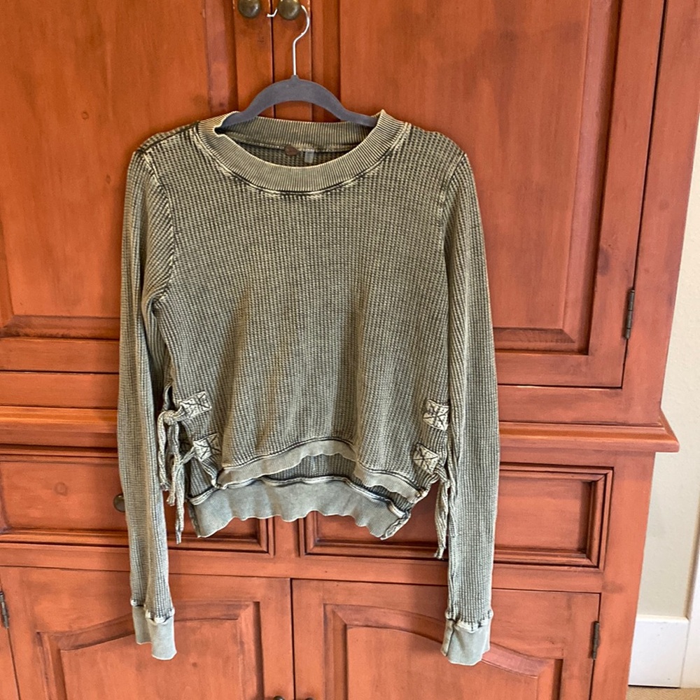 Free people waffle top